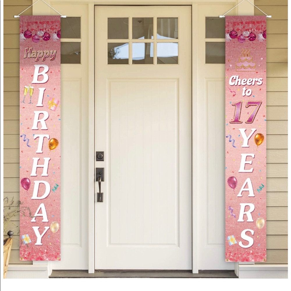 17th Birthday Banner